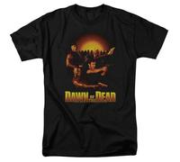 Dawn of The Dead Dawn Collage T Shirt Mens Zombie Movie Tee Black3XL