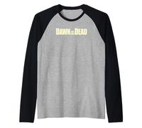 Dawn of The Dead Eyes Wide Zombie Front & Back Manche Raglan