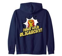 Dawn with Oligarchy Retro 70's Protestation Vintage Social Justice Sweat à Capuche