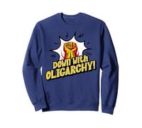 Dawn with Oligarchy Retro 70's Protestation Vintage Social Justice Sweatshirt