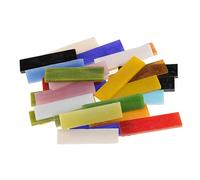 DawnDream Tesselles mosaique 70 pièces Rectangle Forme Différentes Couleurs Pièces en Verre Carreaux de mosaïque Mosaique Verre