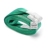 Dawnerz Schlaufen-Hebeband 2000 kg Direkt WLL, 4m - Schwerlast Hebegurt aus Polyester - Zweilagige Hebeschlinge mit Verstärkten Endschlaufen