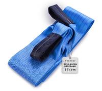 Dawnerz Schlaufen-Hebeband 8000 kg Direkt WLL, 6m - Schwerlast Hebegurt aus Polyester - Zweilagige Hebeschlinge mit Verstärkten Endschlaufen