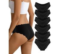 Dawnrole Knickers sans Couture pour Femmes sous-vêtements Extensibles Femmes Dames Basic Bikini pour Usage Quotidien 6 Pack