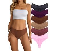 Dawnrole Tanga Femme sans Couture sous-vêtements Femmes Multipack,sans Couture sous-vêtements Invisibles Respirant