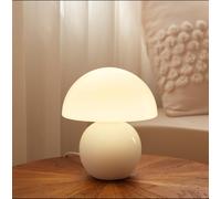 Dawnwake Lampe de table champignon en céramique - Petite lampe de chevet en verre pour chambre, salon, chambre d'enfant, veilleuse unique et esthétique pour filles