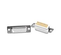 DAWSAXZKL 1 pc Db26 Connecteur de Soudure H-D-B26 3 Lignes de 26 Broches de Bougie DB26 Connecteurs de Type de Fil de soudage féminin Masculin Sombre(Female Head)