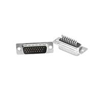 DAWSAXZKL 1 pc Db26 Connecteur de Soudure H-D-B26 3 Lignes de 26 Broches de Bougie DB26 Connecteurs de Type de Fil de soudage féminin Masculin Sombre(M)