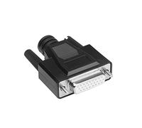 DAWSAXZKL 1 pc Db26 Connecteur de Soudure H-D-B26 3 Lignes de 26 Broches de Bougie DB26 Connecteurs de Type de Fil de soudage féminin Masculin Sombre(Female-PS)