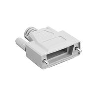 DAWSAXZKL 1 pc Db26 Connecteur de Soudure H-D-B26 3 Lignes de 26 Broches de Bougie DB26 Connecteurs de Type de Fil de soudage féminin Masculin Sombre(White Shell)