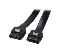 DAWSAXZKL 18 Pouces 6 Go/s SATA3 en série Données ATA Câble avec Verrouillage du loquet Compatible with Pc Ordinateur Portable SATA 3.0 SATAIIII 6 Gbps Disque Dur Disque Dur/SSD - Noir