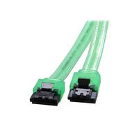 DAWSAXZKL 5pcs SATA 3 Câble, Super Vitesse SATA3 Contrôleur à SSD HDD Disque Dur SATA III Connecteur de données Compatible with rasus Gigaoctet MSI De Gros(25CM,UV Green)