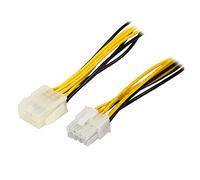 DAWSAXZKL 8 Pouces ATX 12V / EPS 12V Fourniture de l'alimentation Molex 8 Broches Carte mère/CPU Câble d'extension d'alimentation Interne, Ordinateur CPU 4 + 4 Cordon d'alimentation