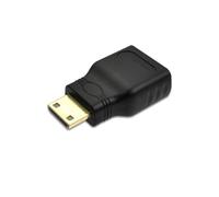 DAWSAXZKL Adaptateur de connecteur HDMI- Câble Compatible 90 Angle d'angle de Coin Gauche vers Le Haut Male Extender Femelle, M~ni/Micro à HDMI Extension(Mini HDMI to HDMI)