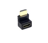 DAWSAXZKL Adaptateur de connecteur HDMI- Câble Compatible 90 Angle d'angle de Coin Gauche vers Le Haut Male Extender Femelle, M~ni/Micro à HDMI Extension(UP HDMI M-F)