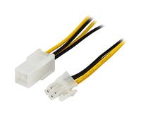 DAWSAXZKL Alimentation Informatique de 8 Pouces PSU à la Carte mère ATX 12V P4 4- Épingles CPU Cordon d'extension d'alimentation Interne auxiliaire, mâle -Female
