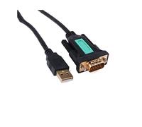 DAWSAXZKL Plaqué doré USB 2.0 À RS232 en série DB9 Port de COM Masculin PL2303 Câble de fiche d'adaptateur de convertisseur de chipset 5 Pieds / 1,5 m