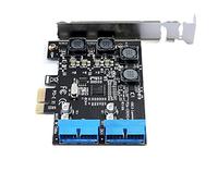 DAWSAXZKL Très Rapide Pc C'est-à-dire à 2 Ports 19Pin USB 3.0 Carte de jonction Pci -e à Double Interne 20pin Pci Adaptateur de convertisseur de Carte Express Compatible with Ordinateur