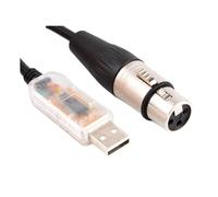 DAWSAXZKL USB À D-m-x Adaptateur d'interface L D-M-X512 L'ordinateur PC Gradateur d'éclairage de scène(3.2FT)