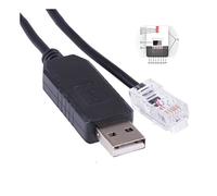 DAWSAXZKL USB RS232 en série à RJ12 6P6C Adaptateur Convertisseur Network Cable Compatible avec S-R-N-C ML2430 Contrôleur de Chargeur Solaire Charger Solar MPPT