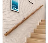 Dawselod 360cm Main Courante en Bois Massif,Fixation Murale Rampe d'Escalier Antidérapante,Barre de Sécurité Robustesse pour Marches Intérieur et Extérieur,Idéal pour Personnes Âgées