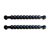 DAWTHTW Lot de 2 compteurs de baby-foot à 10 chiffres pour baby-foot standard
