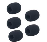 DAWTHTW Lot de 5 filtres en mousse pour micro, pare-brise, éponges, pour un ajustement sécurisé, des conférences, des présentations, des événements d'entreprise, des microphones, des pare-brises