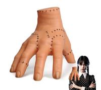 Dawumin Mercredi Thing Hand, Réalistes Mercredi Main de la Chose de Famille, Add-AMS Family Main Réalistes Mercredi Addams Accessoires pour Cosplay Hallowen Décorations