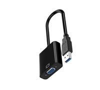Dawutocap 1080P USB3.0 VGA Adaptateur Convertisseurs Sortie Ordinateur Connecteur Dongle pour Ordinateur Portable Moniteur Projecteur Moniteur Projecteur Adaptateur
