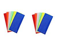 Dawutocap Autocollants Réfléchissants pour Jantes De Vélo 12 Pièces Adhésifs Corps Vélo Sécurité Réfléchissants Accessoires Cyclisme