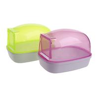 Dawutocap Bain de sable créatif pour hamster, hamster, sauna, lavabo, pour hamster, écureuil, animal de compagnie, panier à jouets