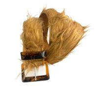 Dawutocap Ceinture permanente en polaire synthétique et mélange solide pour une tenue élégante toute l'année, J, taille unique