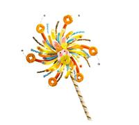 Dawutocap Festival Lapins Lumières Projet d'artisanat avec moulin à vent rotatif Fournitures conviviales Décoration d'automne Activité Moon Festival Décoration