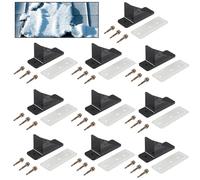 Dawutocap Lot de 10 protections de neige résistantes avec joint d'étanchéité et vis d'installation pour toiture en métal
