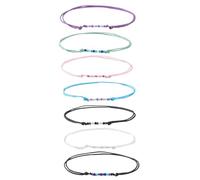 Dawutocap Lot de 7 bracelets tressés multicolores faits à la main - Parfaits pour donner et coiffer