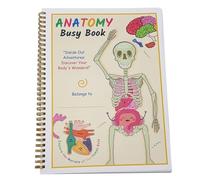 Dawutocap Montessoris Inspiré de l'anatomie humaine Accessoires de livre d'affaires pour enfants Pratique pour apprendre la structure et les fonctions du corps