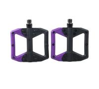 Dawutocap Pédales de vélo larges et plates antidérapantes en nylon pour vélo de montagne