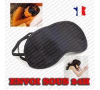 Dax®Masque De Nuit Cache Sommeil Relaxation Loup Effet Soie Neuf Doux Black