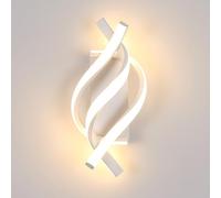 DAXGD Appliques Murales LED Intérieure, Lampe Murale Moderne 22W 2500LM pour Chambre, Appliques Murales pour Salon, Escalier, Couloir, Blanc