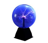 DAXGD Lumière Boule Plasma, Lampe Plasma magique sensible au toucher et voix, Lumière d'ambiance Decoration Foudre, Lumière de nuit 5" Bleu