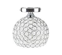 DAXGD Lustre en cristal, Plafonnier Créatif Moderne, douille E27, Lustre pour Couloir, Chambre, Diamètre 18cm (ampoule non incluse)