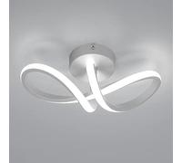 DAXGD Plafonnier LED Moderne, Luminaire Plafonnier Courbé 20W, Lustre de Plafond Led 6500k pour Salon, Chambre, Cuisine et Salle à Manger