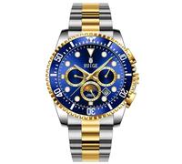 DAXIAOYU Fashion Business Montre mécanique automatique multifonction pour homme avec phases de lune et calendrier hebdomadaire et tourbillon étanche Bracelet en acier inoxydable Montre lumineuse, noir