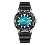 DAXIAOYU Montre décontractée pour homme - Montre mécanique à remontage manuel - Bracelet en silicone - Affichage analogique de la date - Montre automatique - Étanche, vert