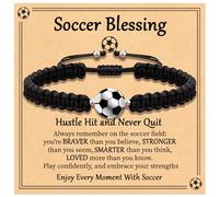 Daxtril Bracelet de basket-ball, de baseball, de football, réglable, fait à la main, tressé, cadeau pour adolescents, équipes, frères, hommes, femmes, adultes, amateurs de sport, joueurs d'équipe