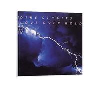DAXXIN Impression sur toile Dire Straits Love Over Gold - Décoration de chambre à coucher - Paysage sportif - Décoration de bureau - Cadeau - 40 x 40 cm