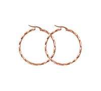 day berlin Boucles d'oreilles 'Twisted' or rose, Taille One Size