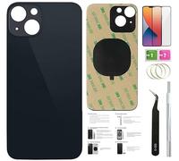 Day-market Lot de 13 vitres arrière de rechange pour iPhone 13 (6,1") avec ruban adhésif pré-installé, instructions d'installation (français non garanti), outils de réparation, film protecteur d'écran