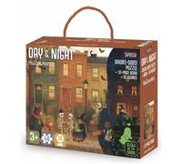 Day & Night - Halloween Avec 40 pièces et 10 silhouettes - Ester Tomè - Sassi - Boîte ou accessoire - Jeux livres objets