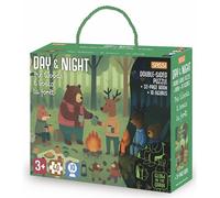 Day & Night - La forêt Avec 40 pièces et 10 silhouettes - Ester Tomè - Sassi - Boîte ou accessoire - Jeux livres objets